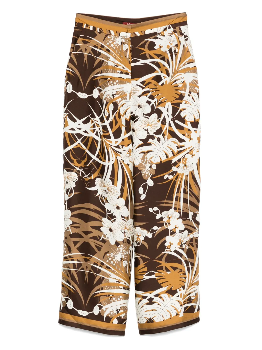 Max Mara silk trousers - ブラウン Max Mara silk trousers - ブラウン