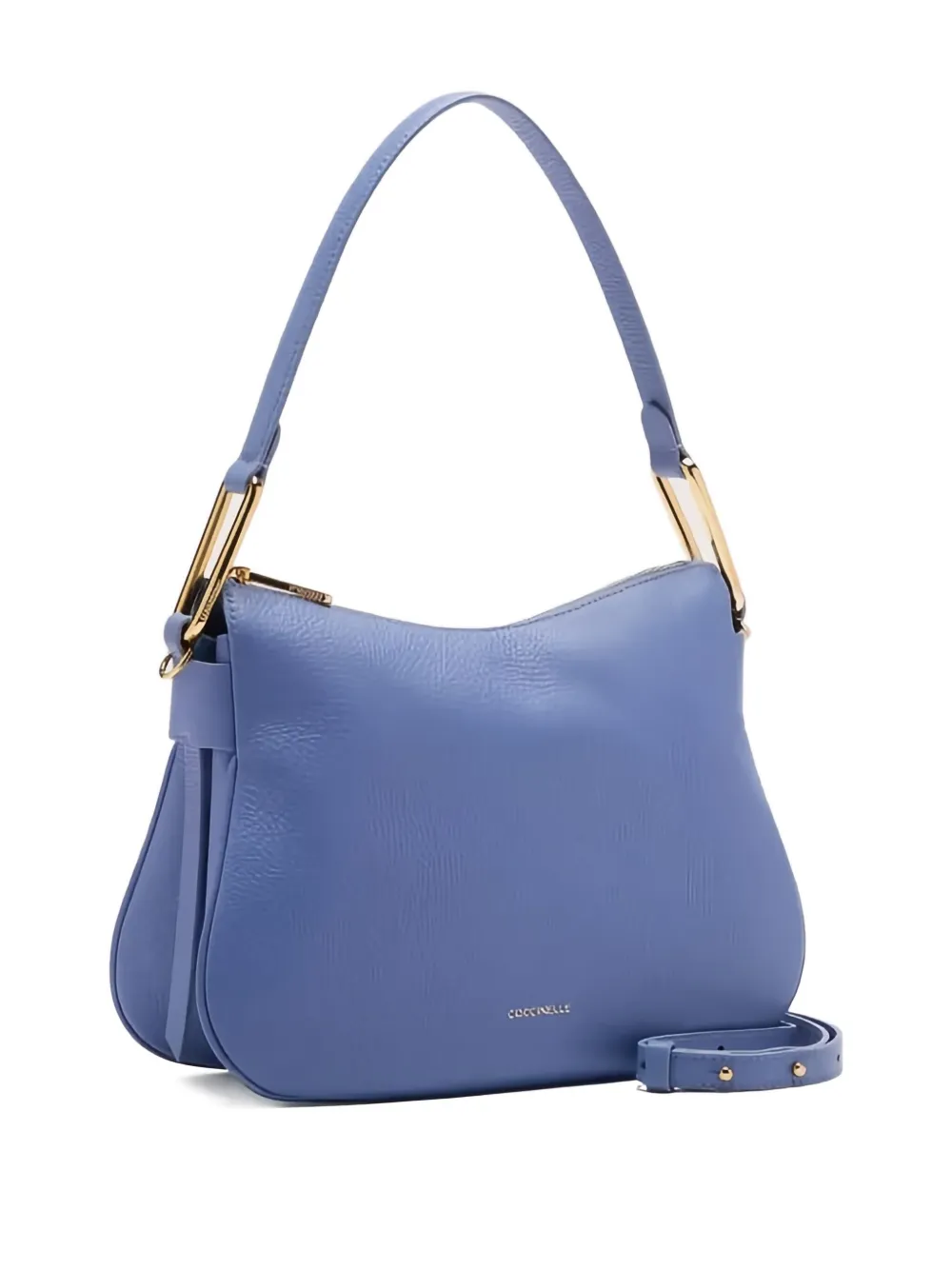 Coccinelle Magie curved-handle zip shoulder bag - Blauw