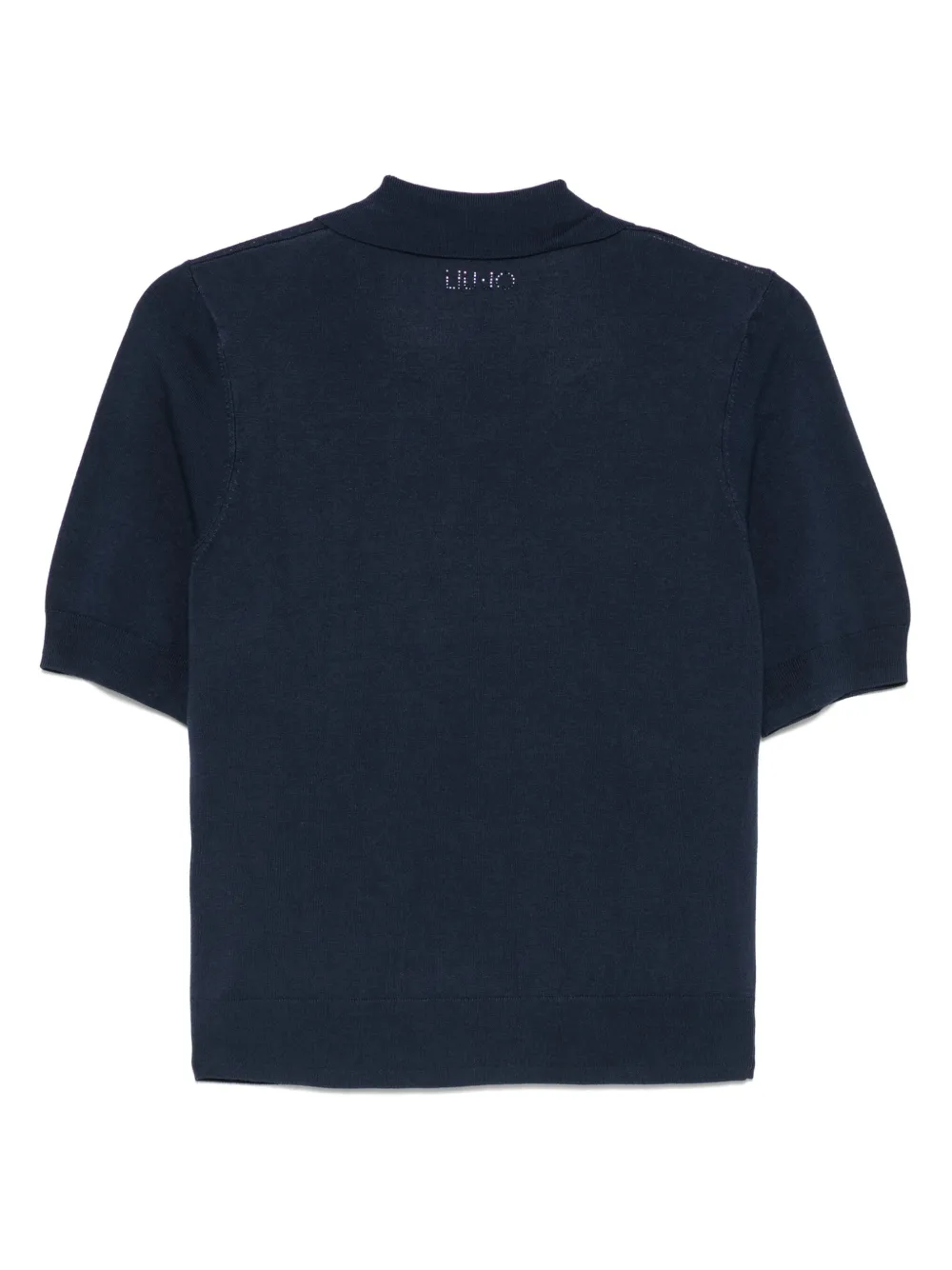 LIU JO logo-embellished polo top - Blauw