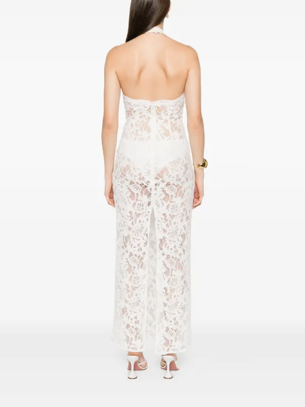 MANUR Cherie Lace Maxi Dress | White | FARFETCH GE MANUR Cherie Lace Maxi Dress | White | FARFETCH GE