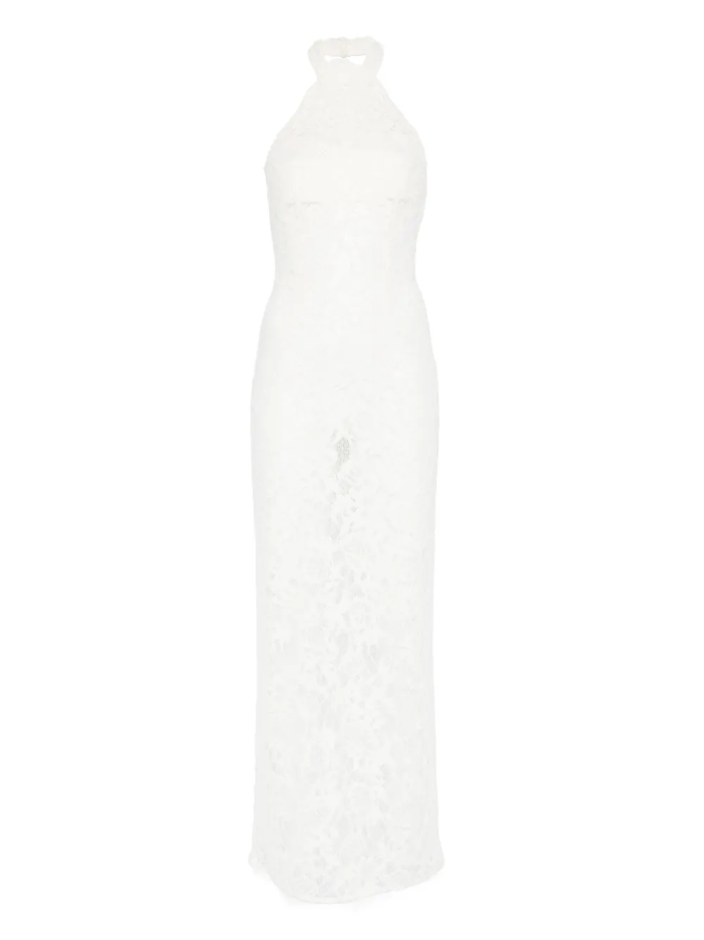 MANURI vestido largo Cherie de encaje | blanco | Image 1