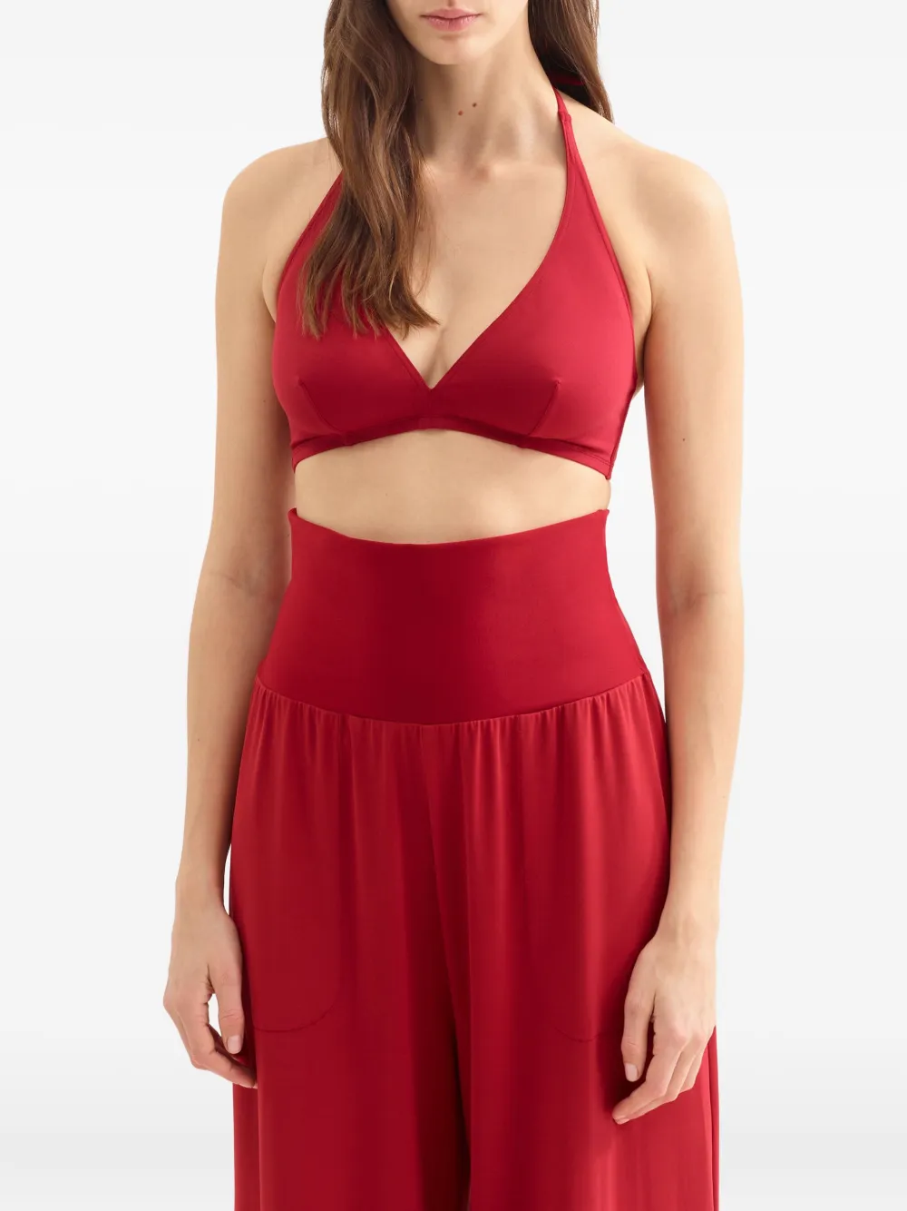ERES Dao broek met wijde pijpen Rood