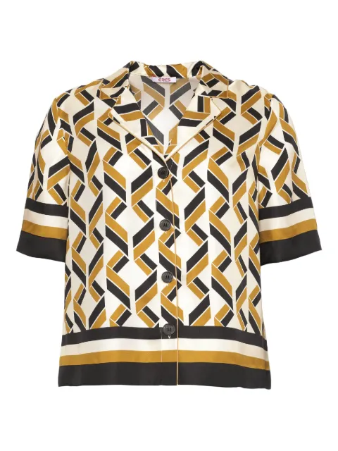 ERES Sonore geometric-print short-sleeve shirt