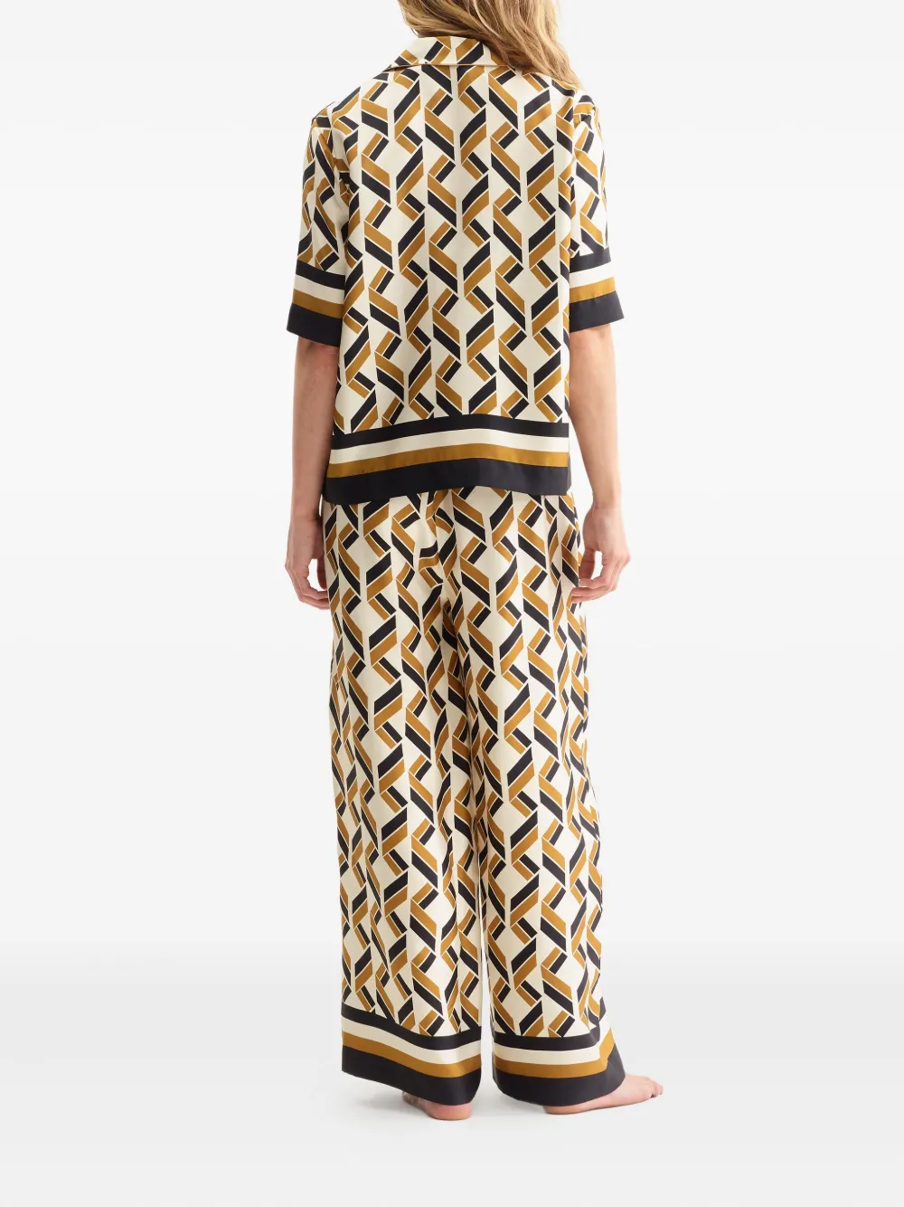 ERES Tube blouse met geometrische print Wit