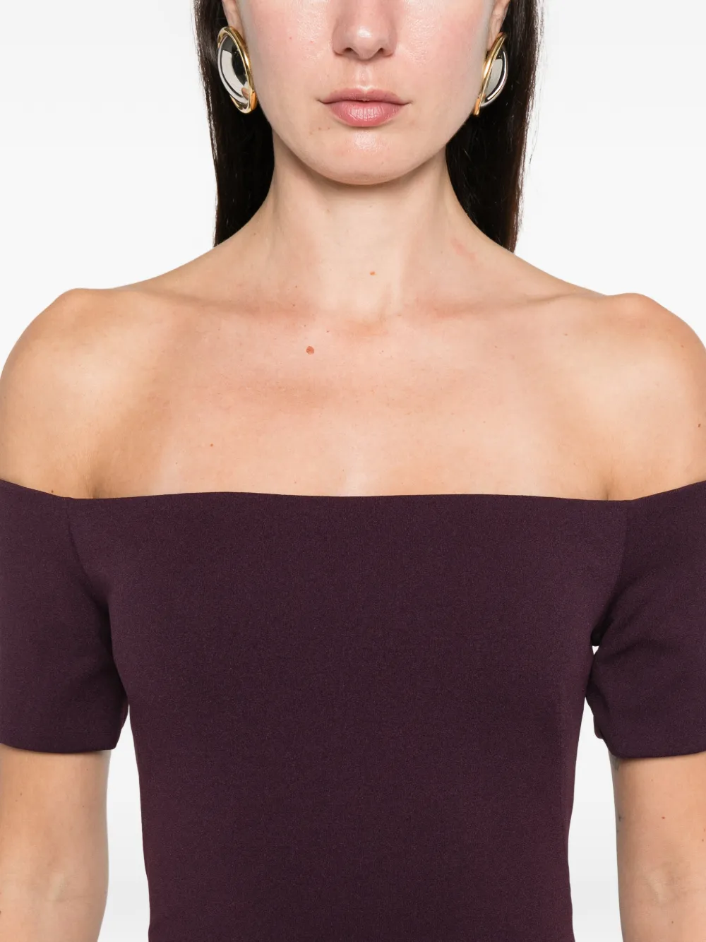 Solace London Nile Maxi Dress In Purple