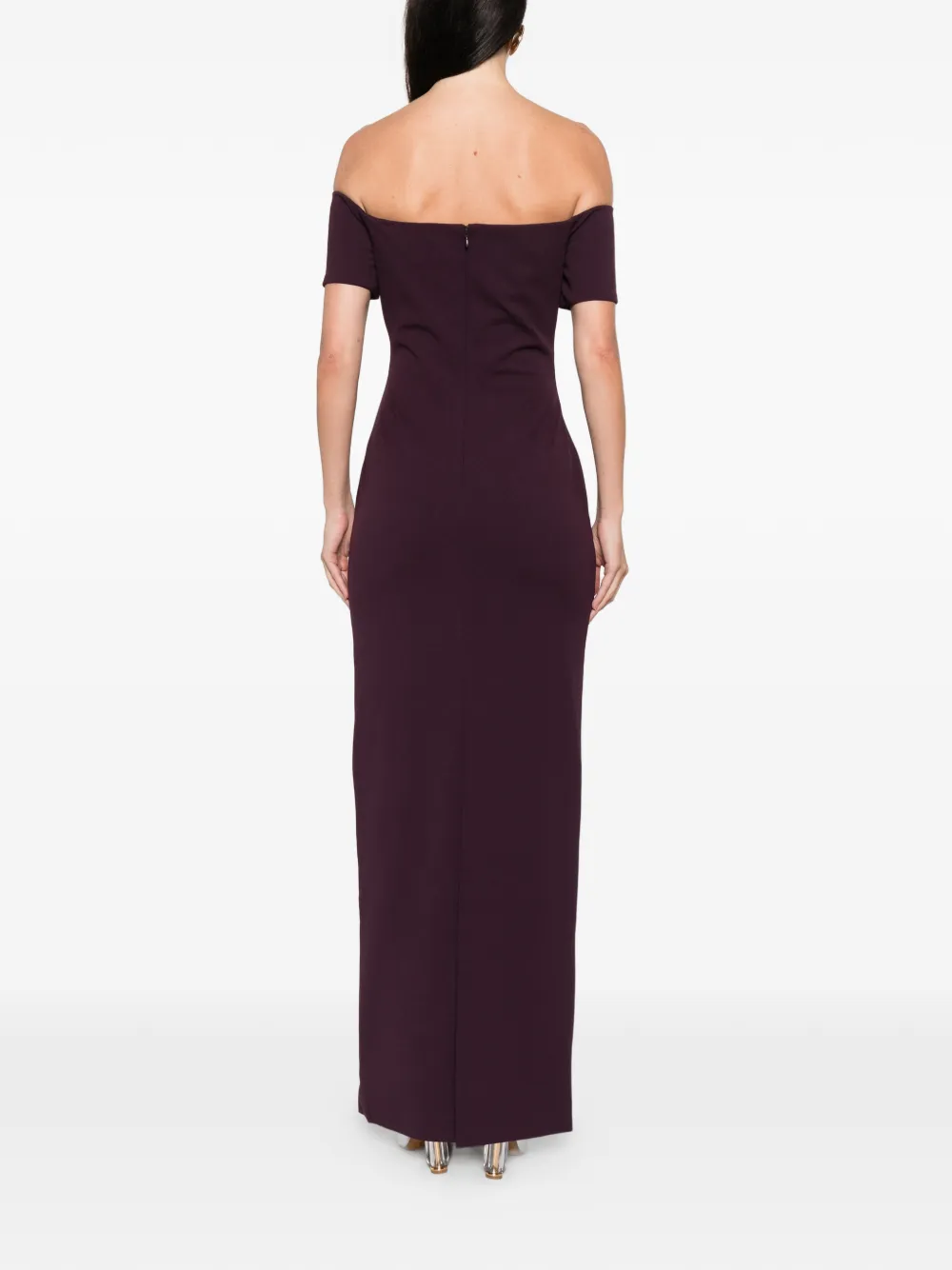 Solace London Nile Maxi Dress In Purple
