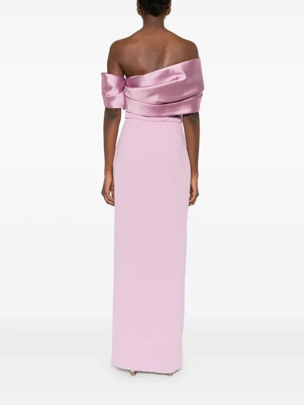Solace London Alexis Off-shoulder Maxi Dress - Pink Solace London Alexis Off-shoulder Maxi Dress - Pink
