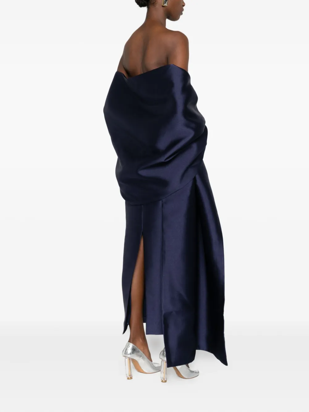 Solace London Midaxi strapless midi dress - Blauw