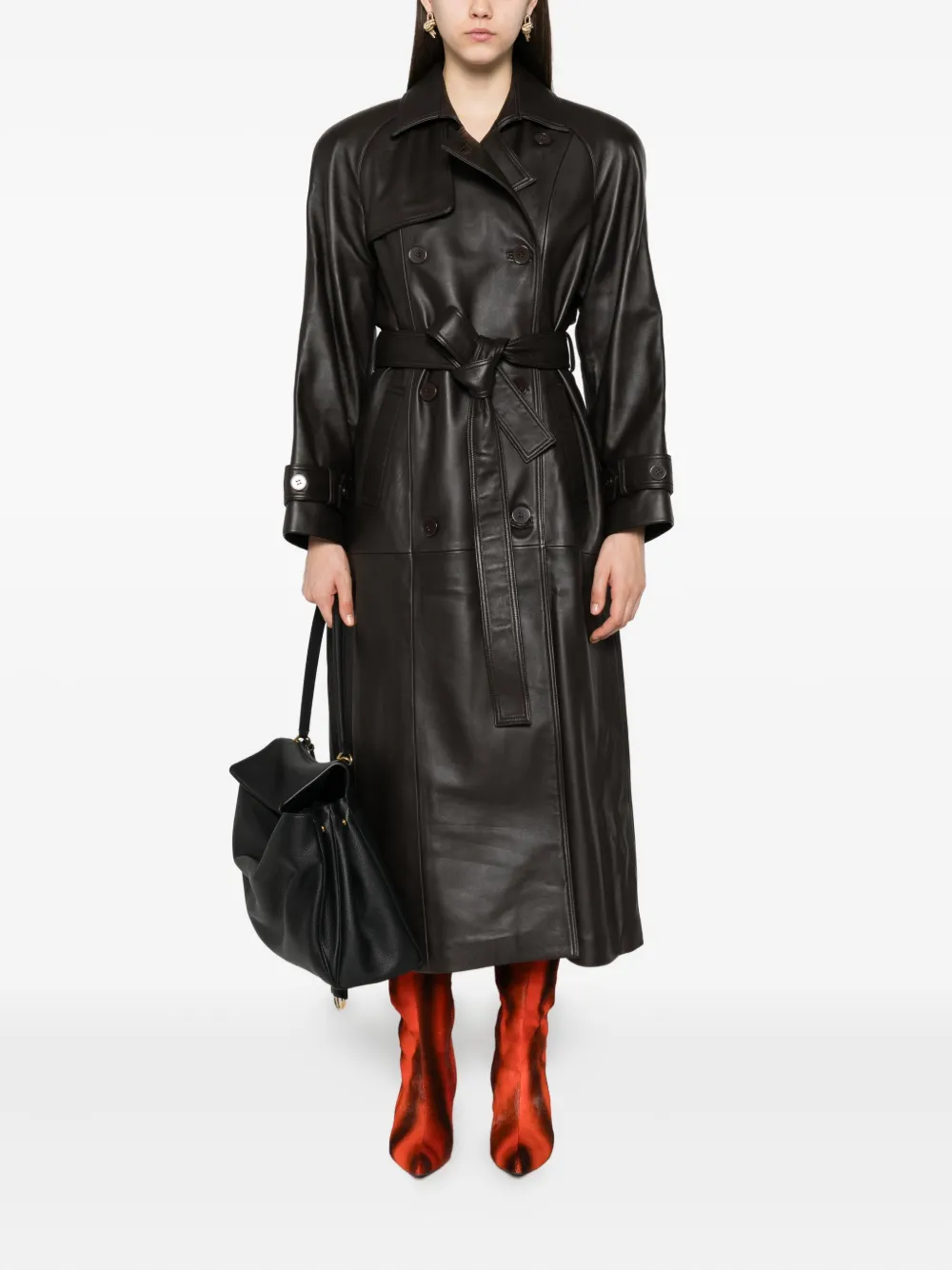 ducie leather trench coat | Trench Coats & Raincoats | Image 2