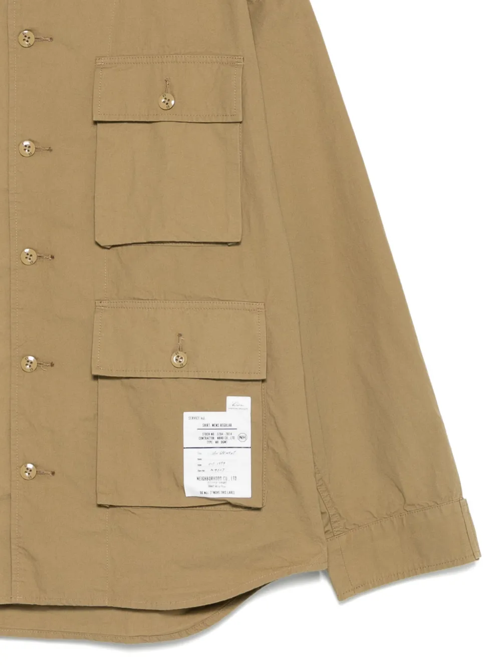 Neighborhood Katoenen overhemd Bruin