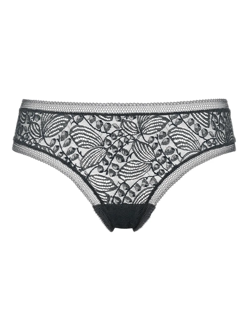 ERES floral-lace tanga | Black | Image 1