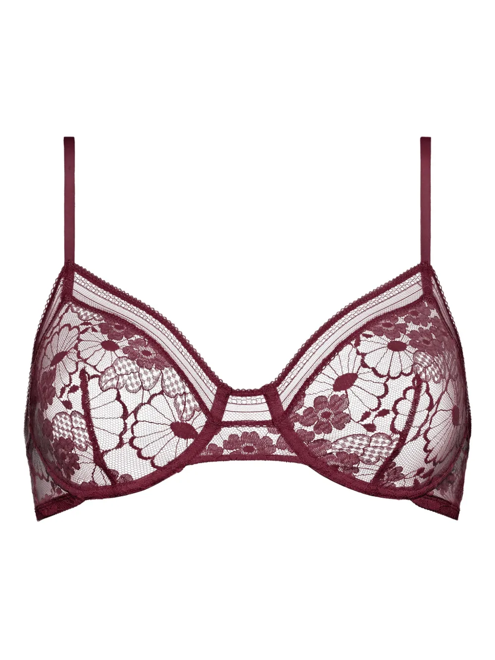 ERES Chataigne floral-lace full-cup bra | Image 1