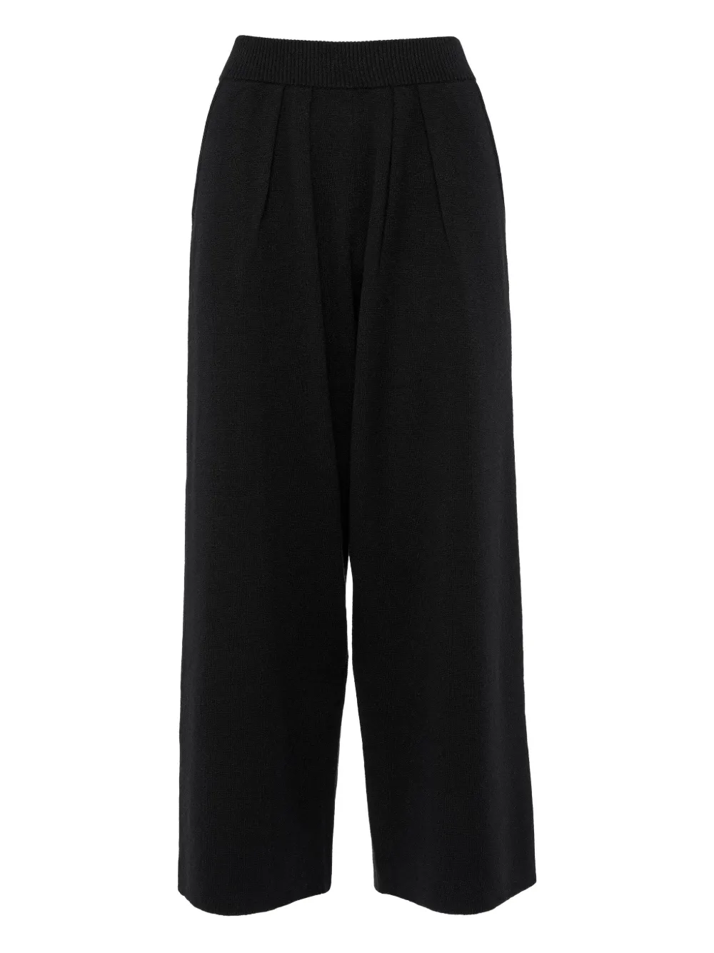Eres Elasticated Pleated Trousers In Black