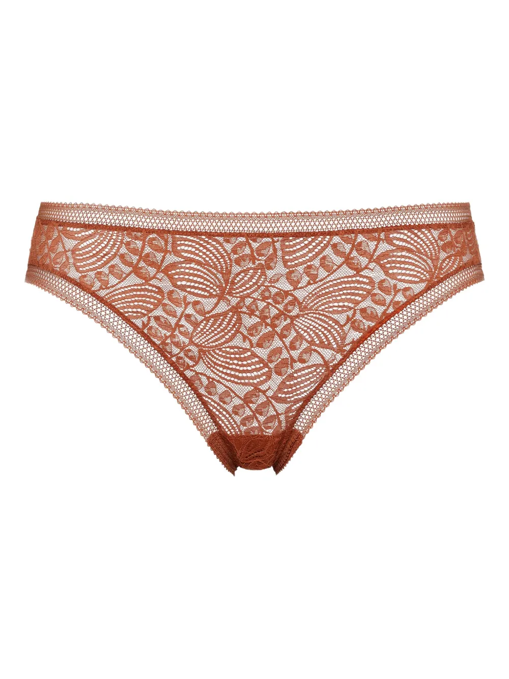 Eres Lace-pattern Briefs In Brown