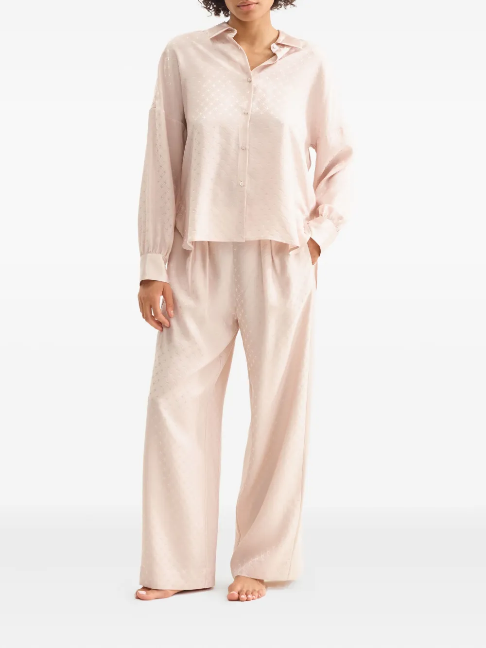 ERES Splendeur plooibroek met geometrisch patroon Roze