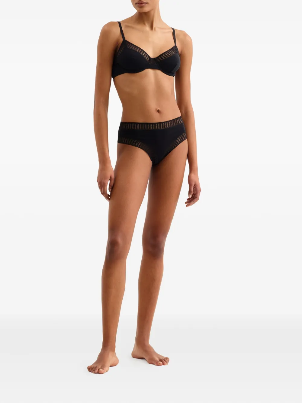 ERES Paulette Graph bh met kant Zwart