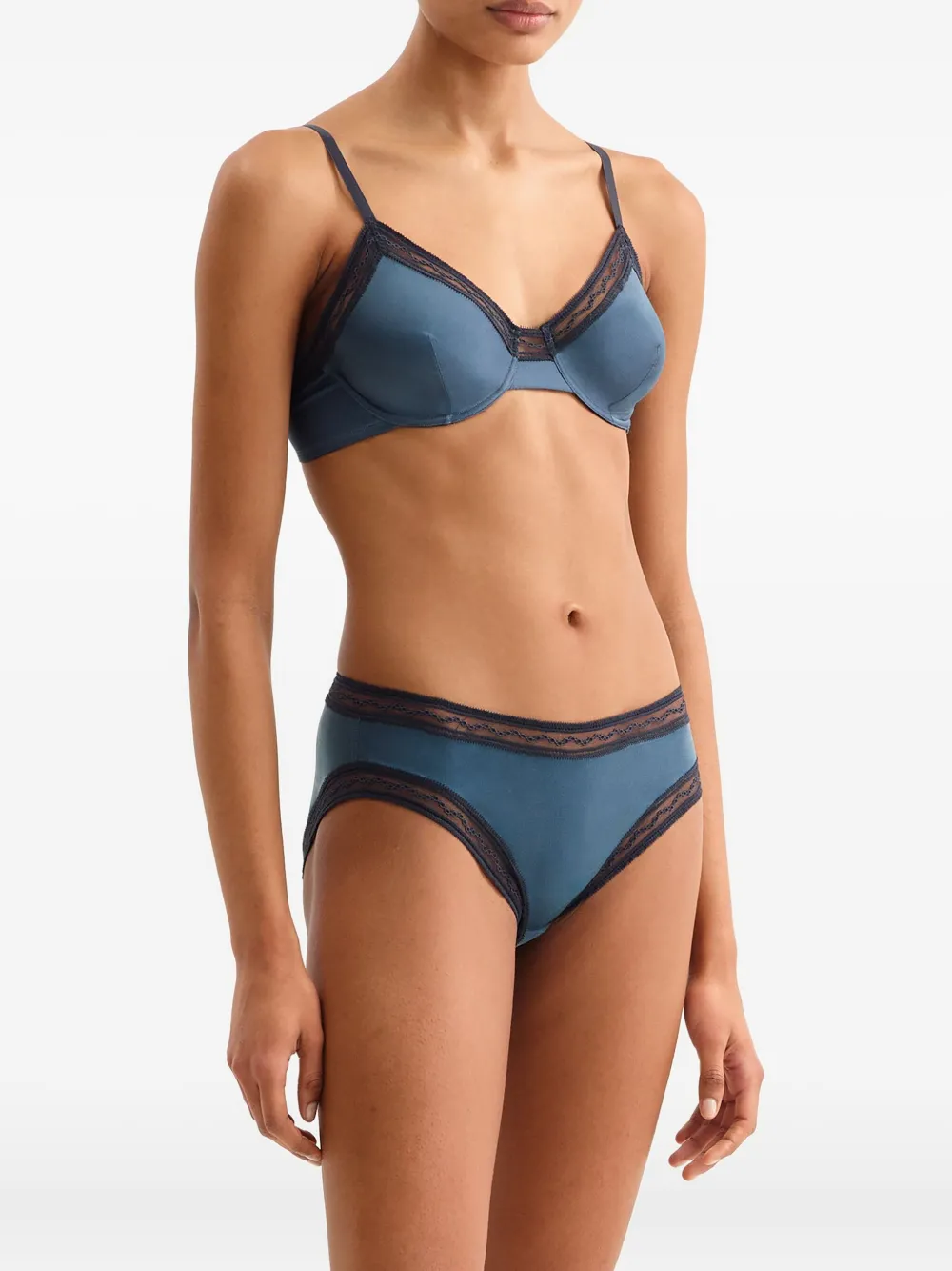 ERES Inspirée slip met kanten afwerking - Blauw