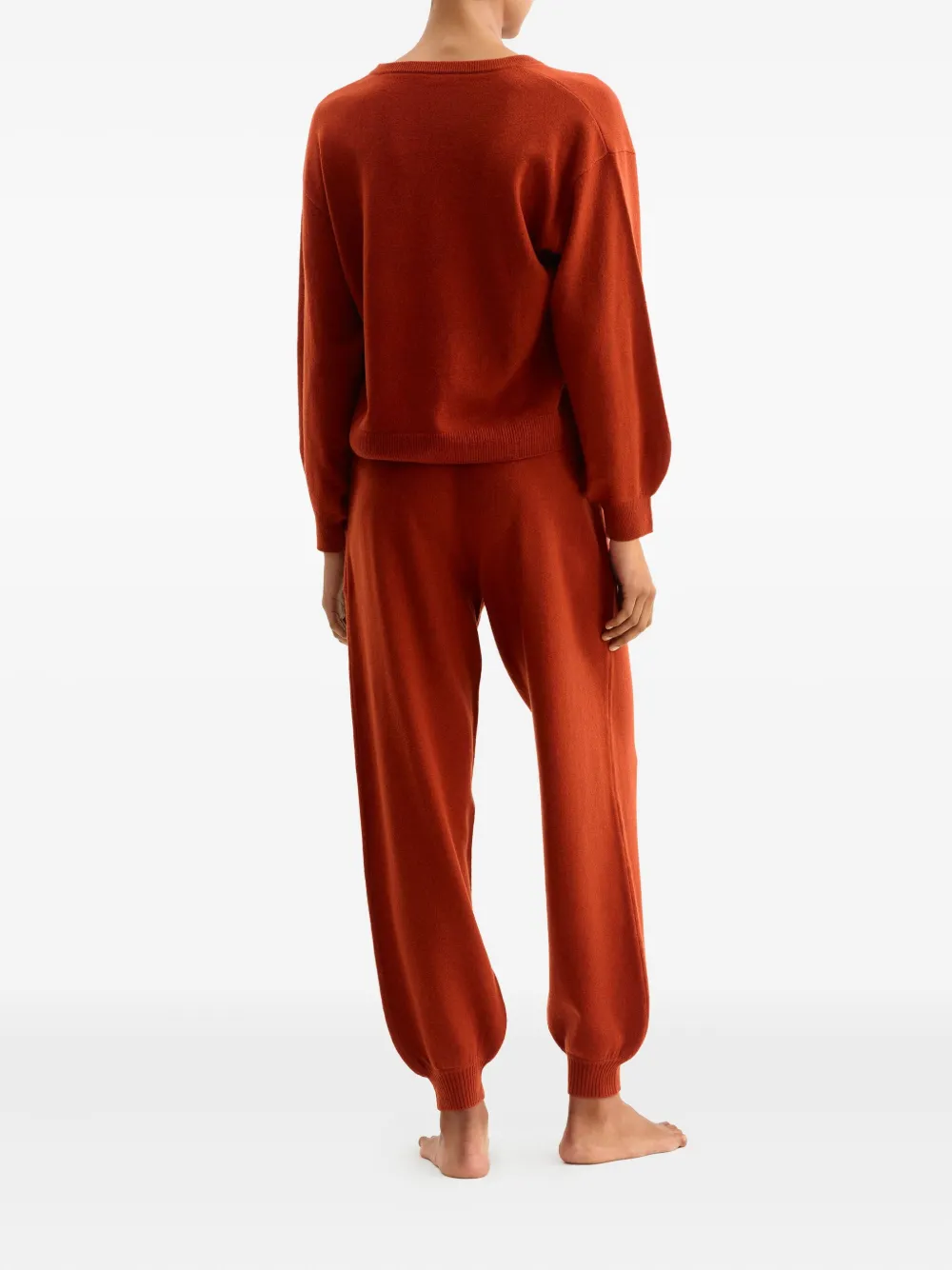 Eres Cuffed Drawstring Track Pants In Brown