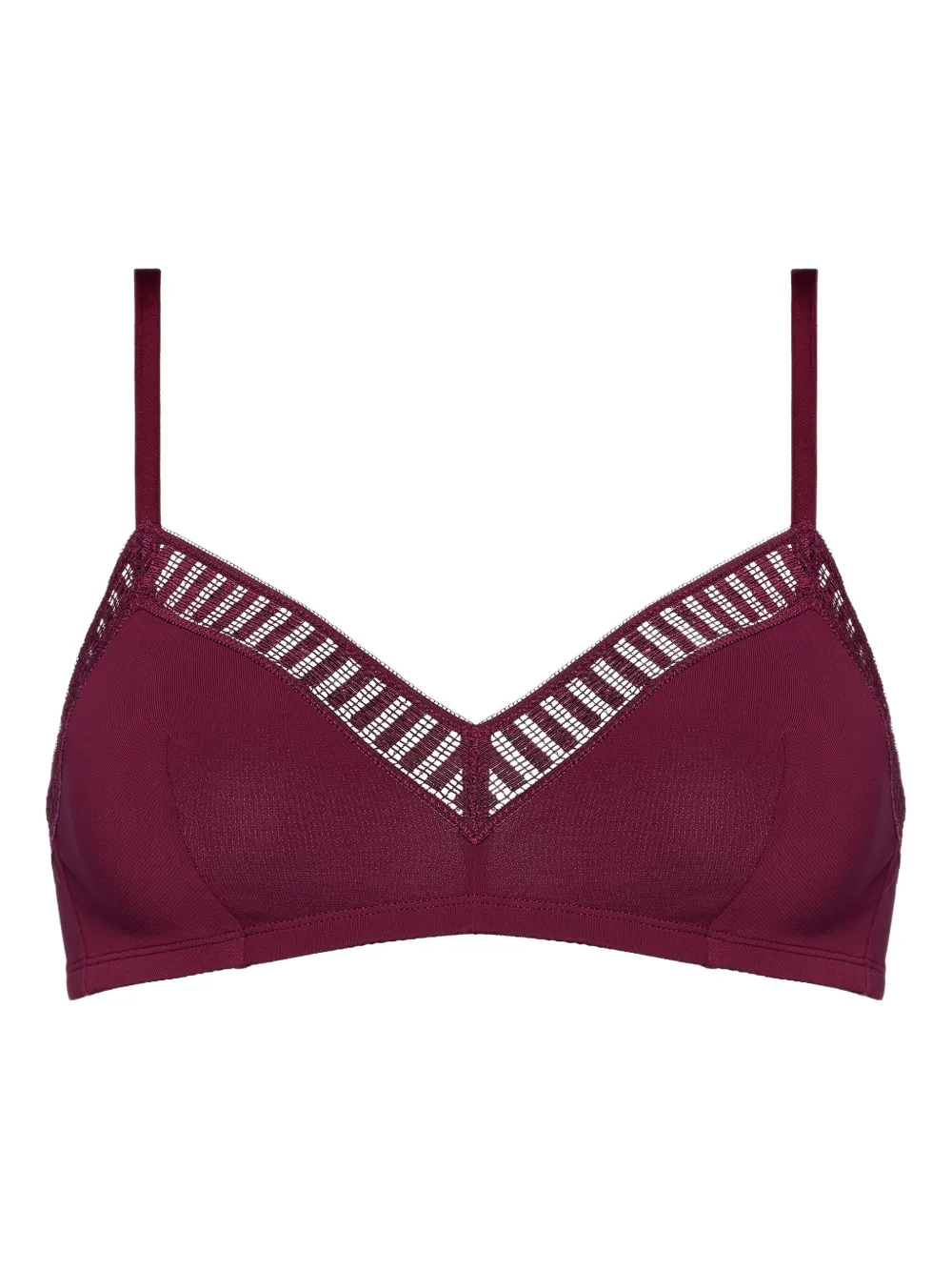 Eres Madeleine Graphic-lace Triangle Bra In Pink