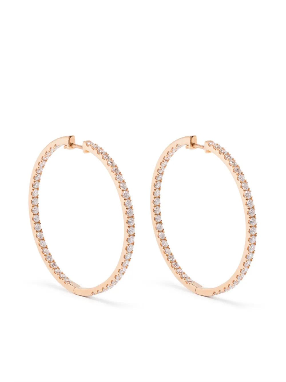 ROSEKEY 18K rose gold diamond earrings - Rosa