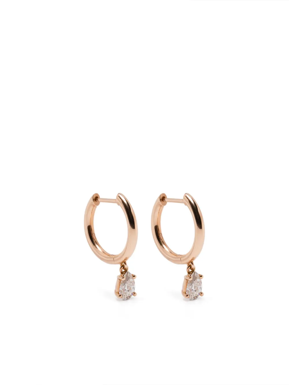 ROSEKEY 18K rose gold diamond earrings - Rosa
