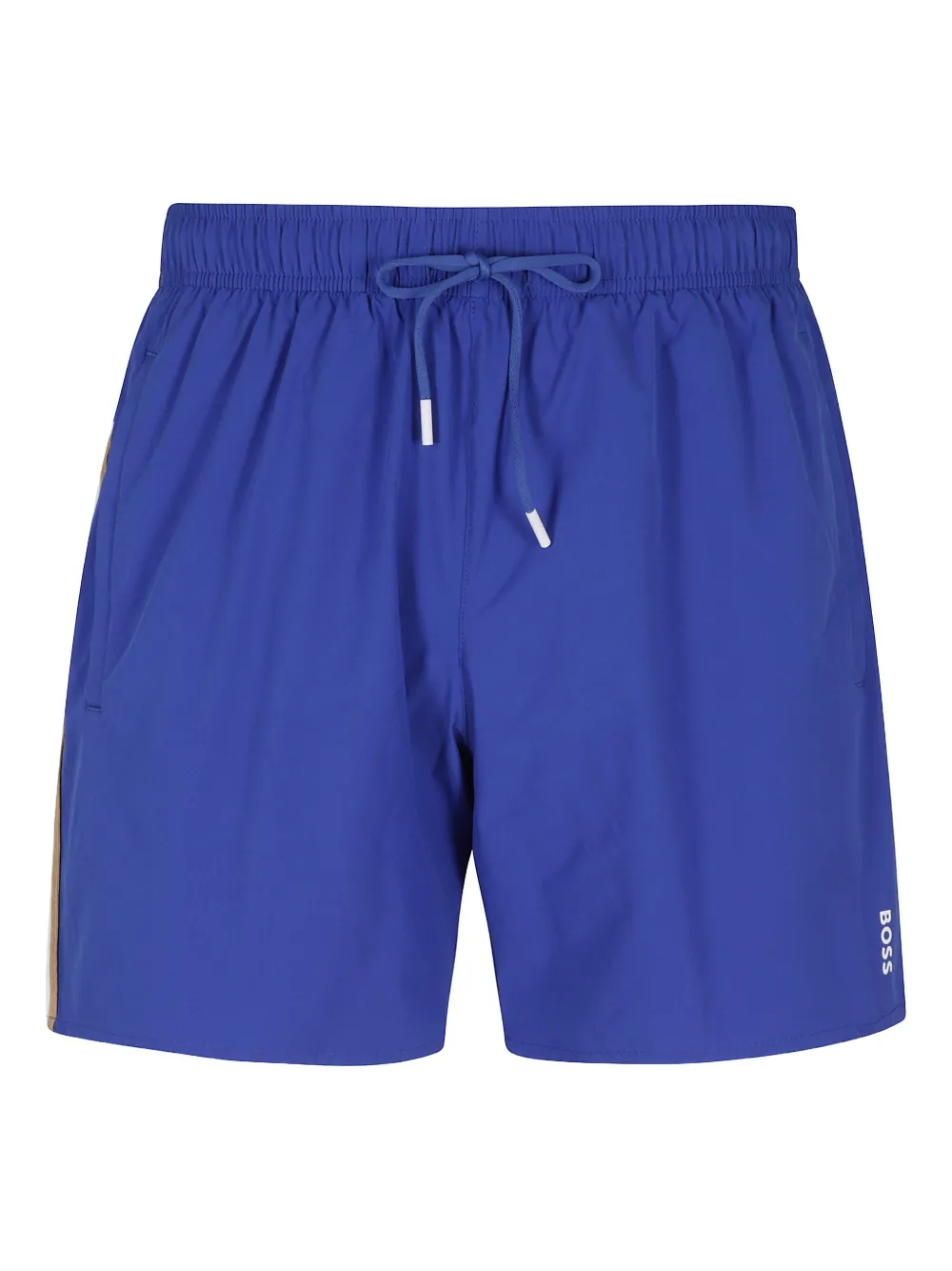 BOSS logo-print swim shorts - Blu