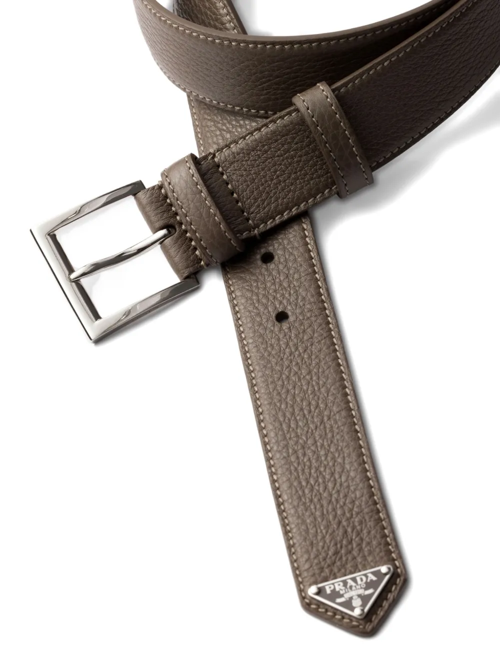 Prada grained-leather belt - Bruin