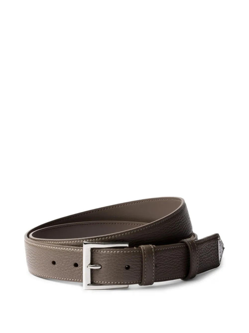 Prada grained-leather belt | Brown | Image 1
