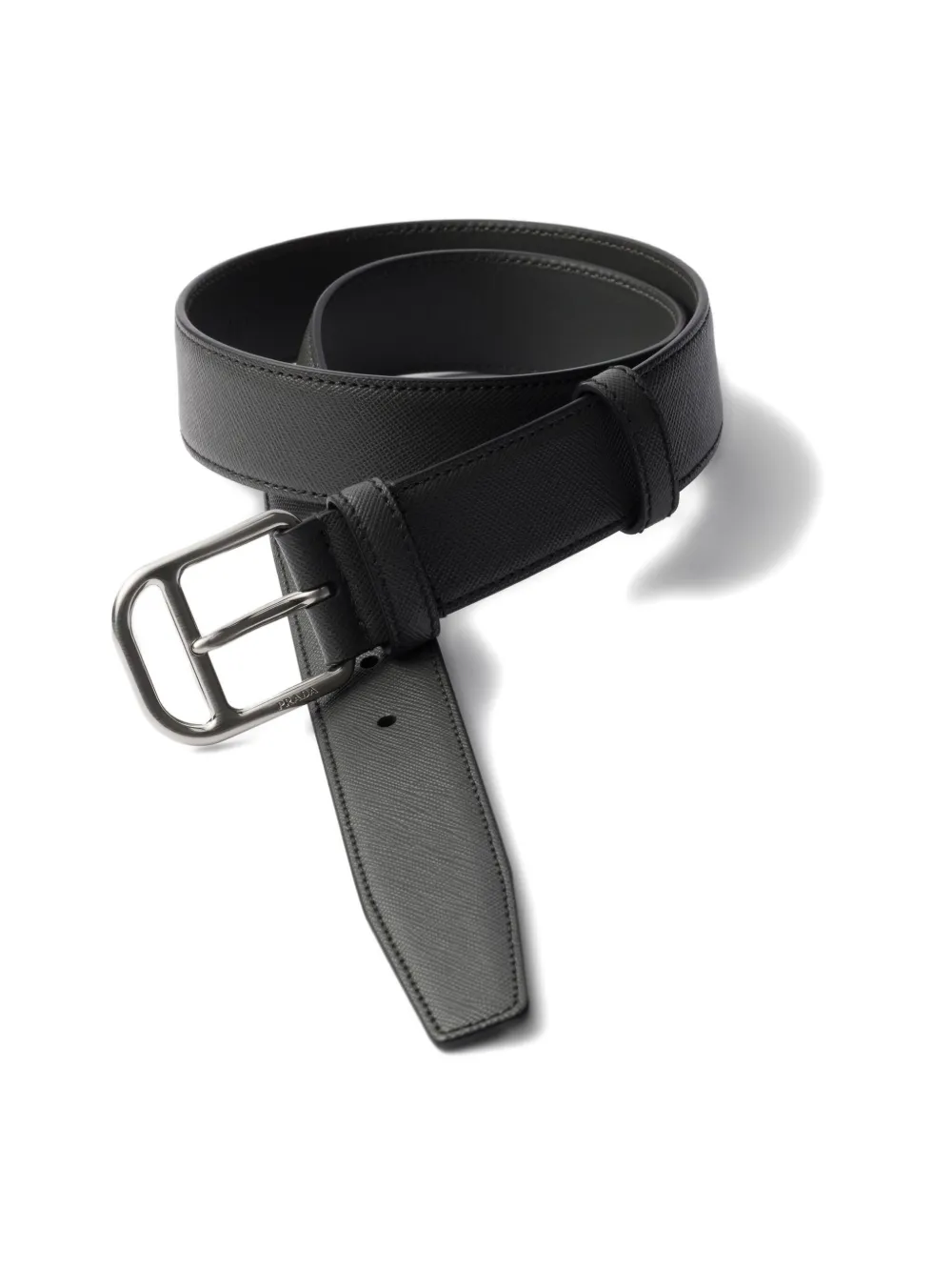 Prada Saffiano leather belt - Grijs