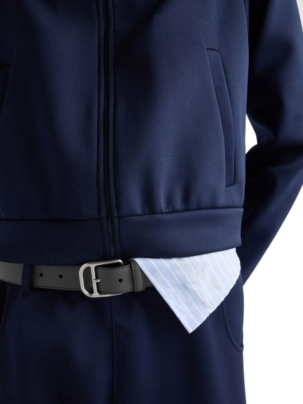 Prada Saffiano leren riem Grijs