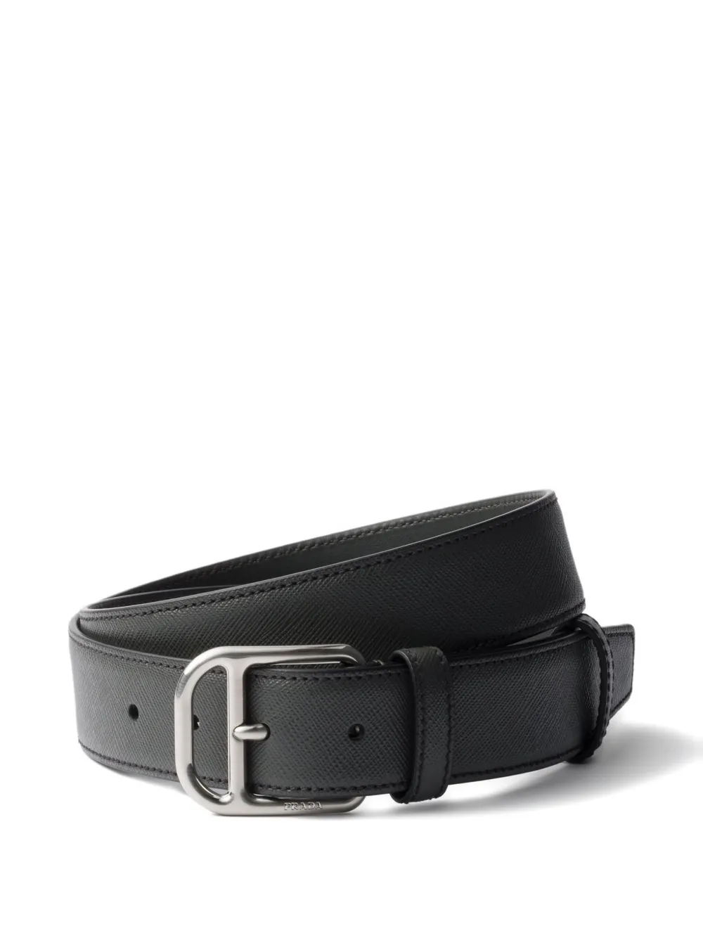 Prada Saffiano leren riem Grijs