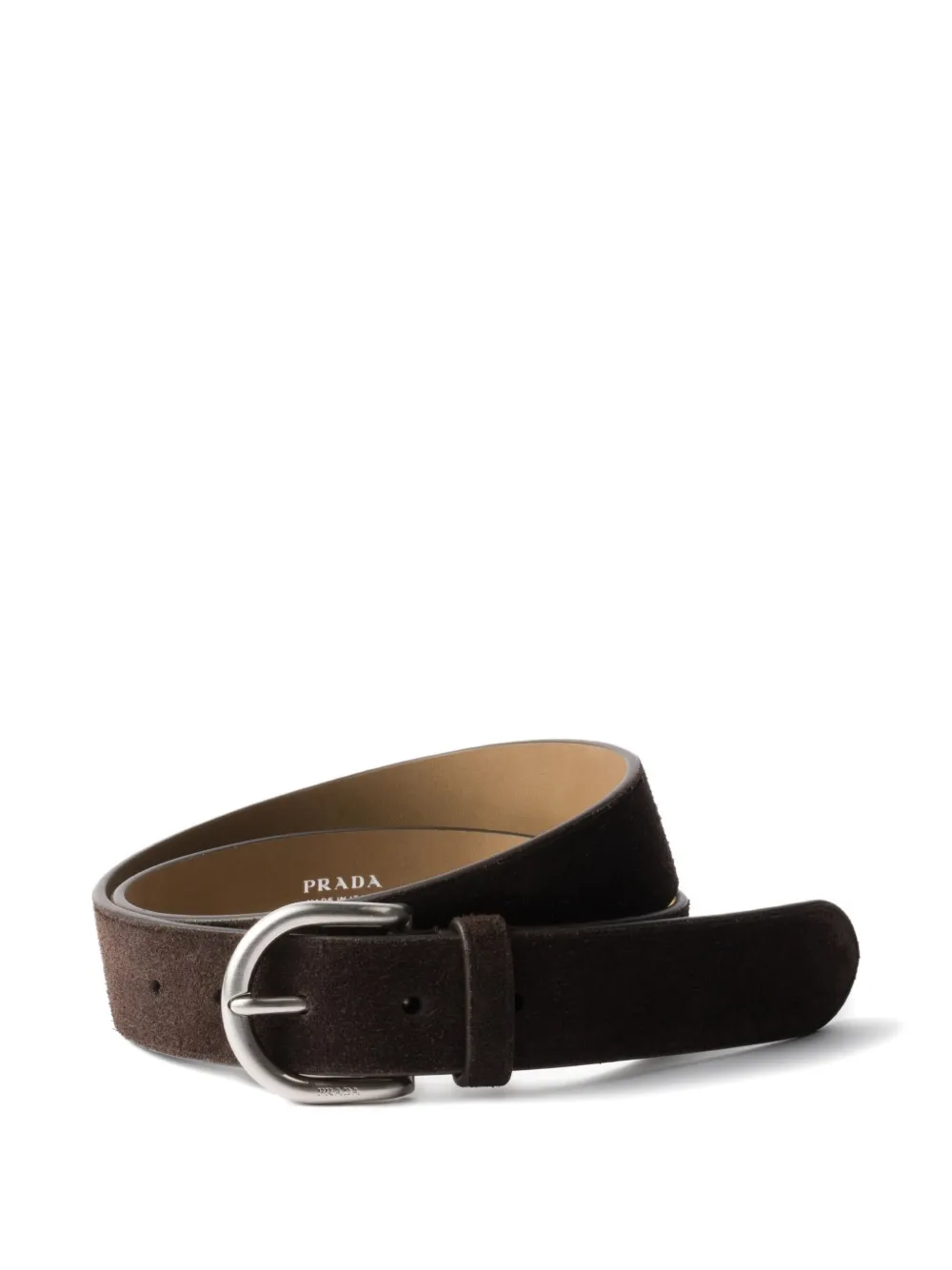 Prada ceinture en daim | marron | Image 1