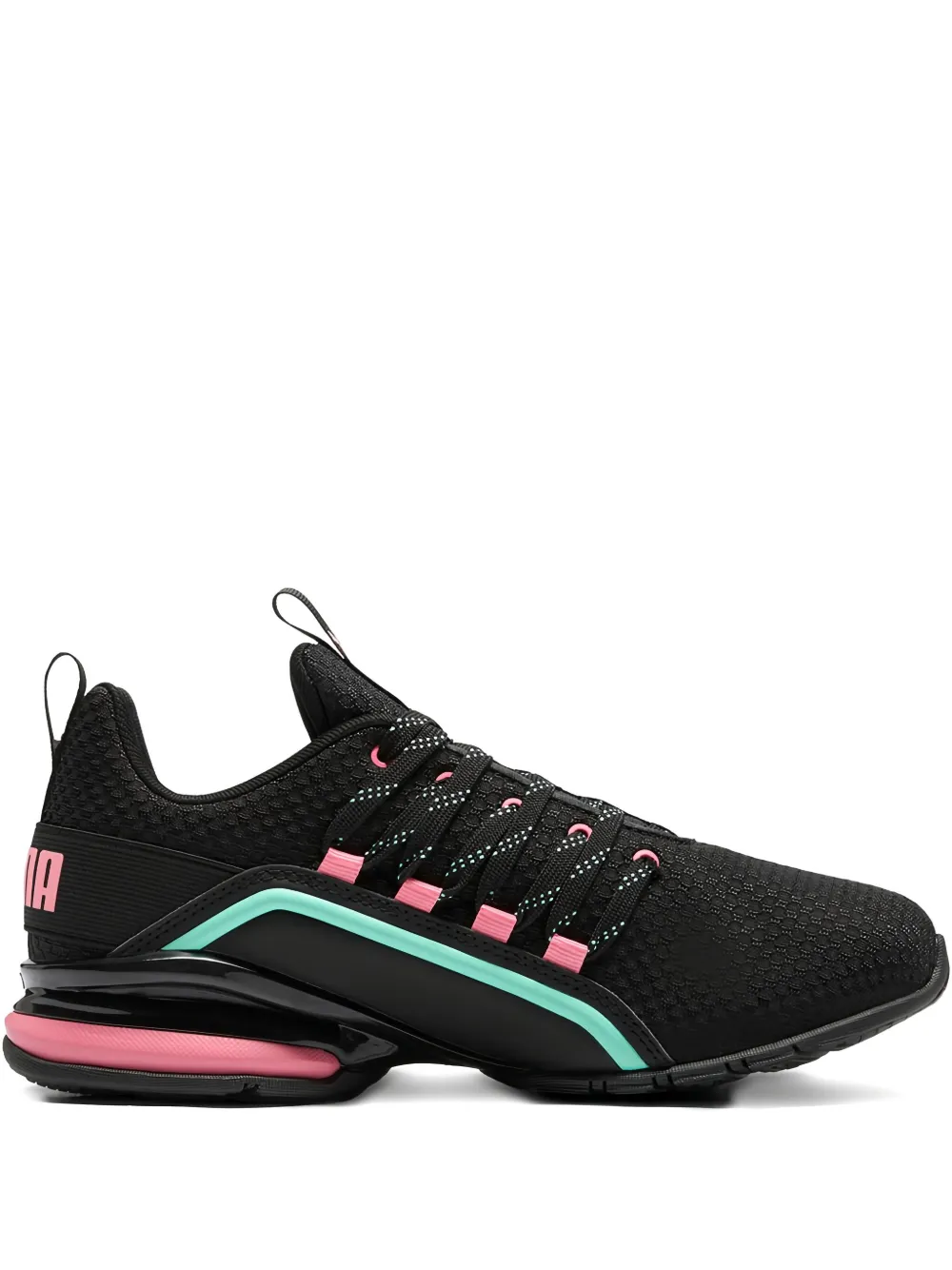 Puma Axelion Colorful Contours "black" Sneakers In Black