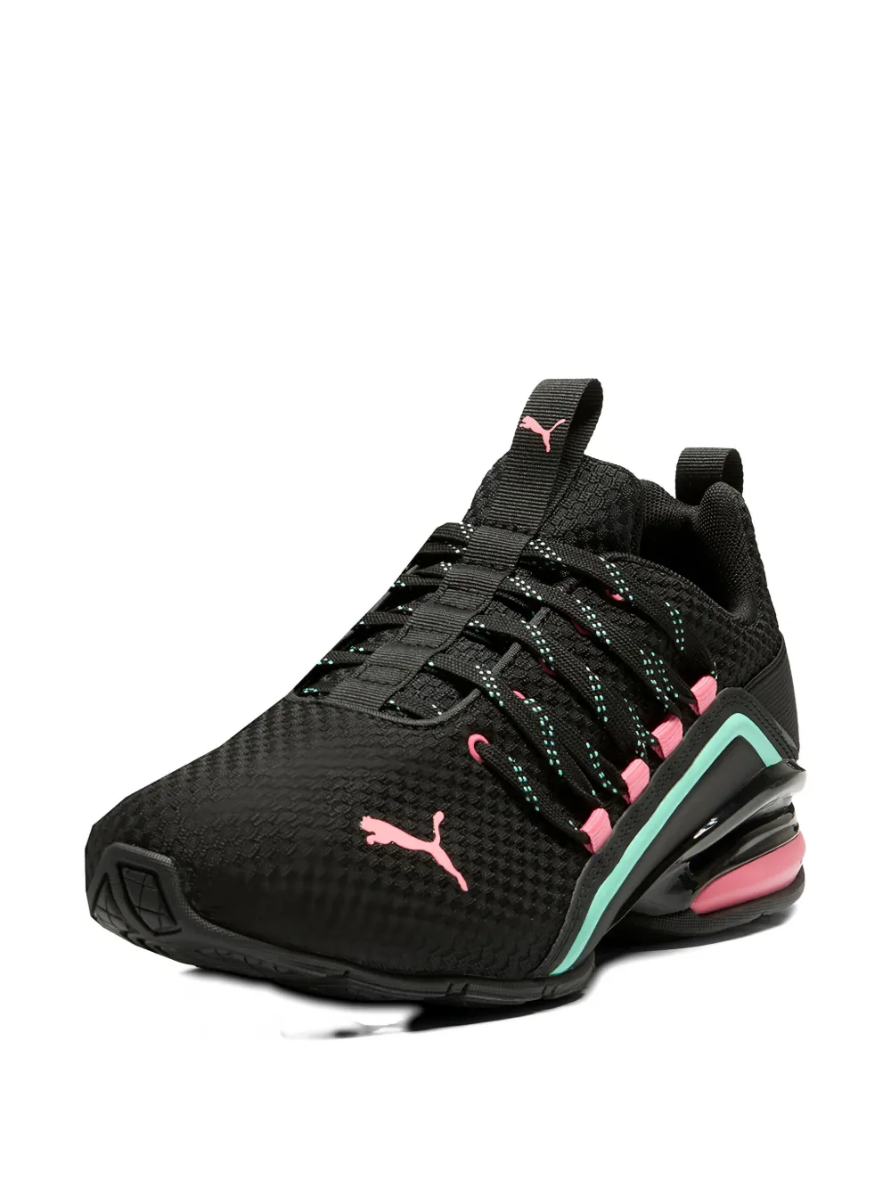 Puma Axelion Colorful Contours "black" Sneakers In Black