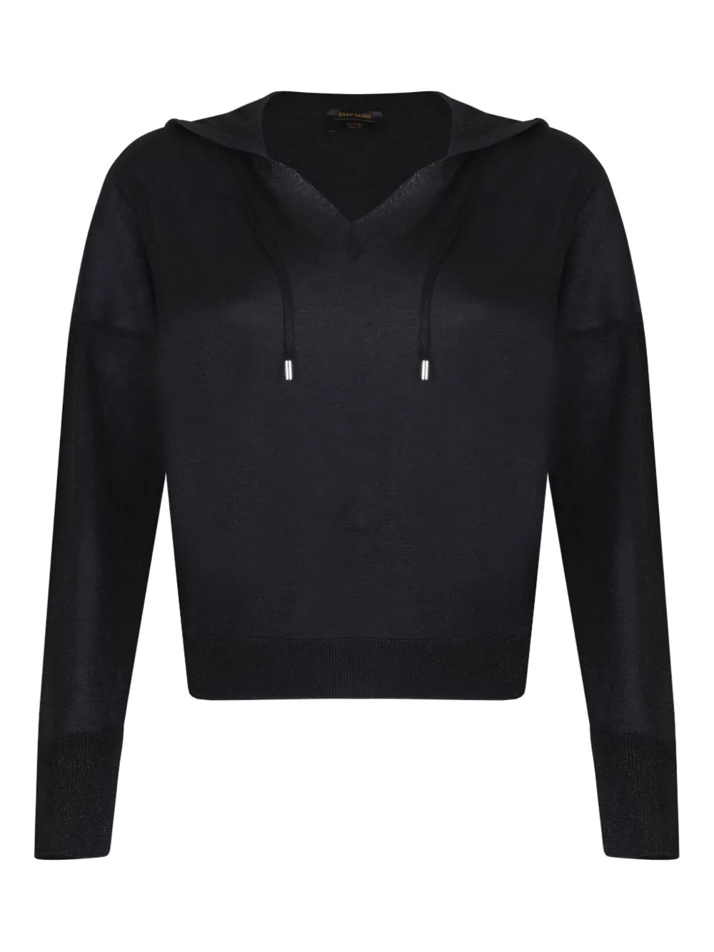 Gran Sasso jersey hoodie | Black | Image 1
