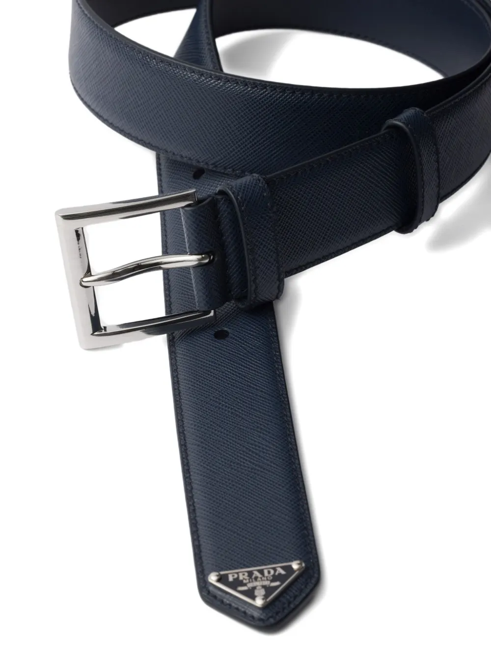 Prada Saffiano leather belt - Blauw