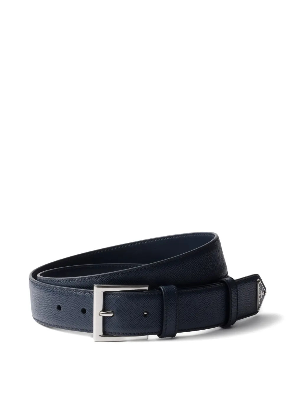 Prada Saffiano leren riem Blauw