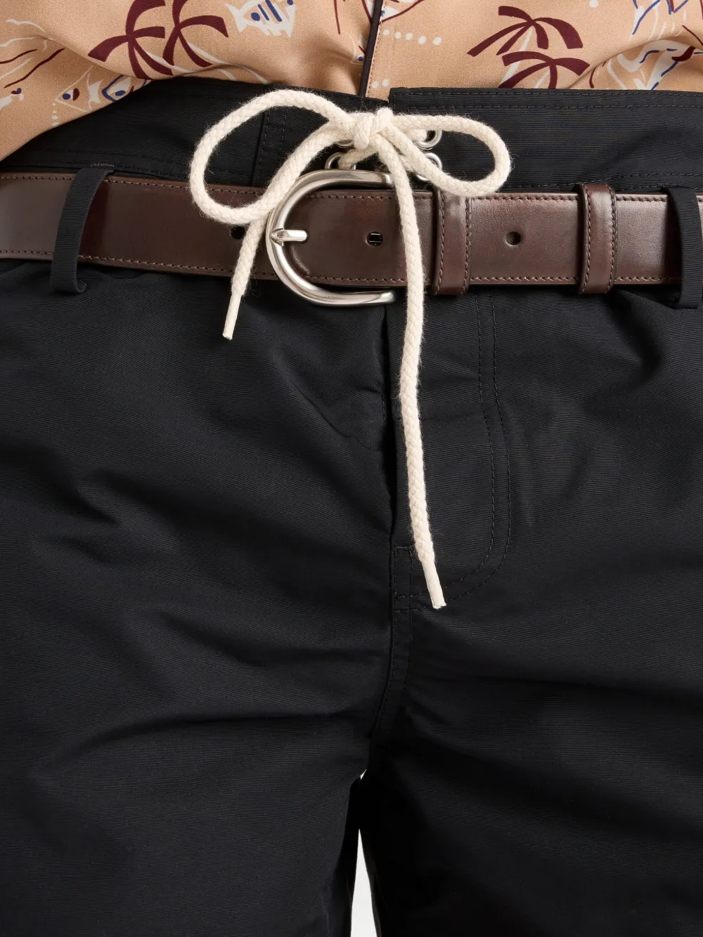 Prada Leren riem Bruin