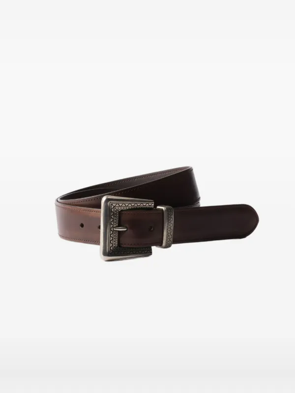 PRADA メンズ バックル レザーベルト ブラウン Prada レザーベルト | ブラウン | FARFETCH JP