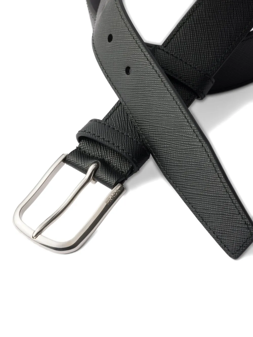 Prada Saffiano leather belt - Zwart