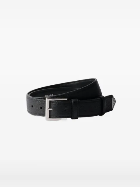 Prada textured leather belt