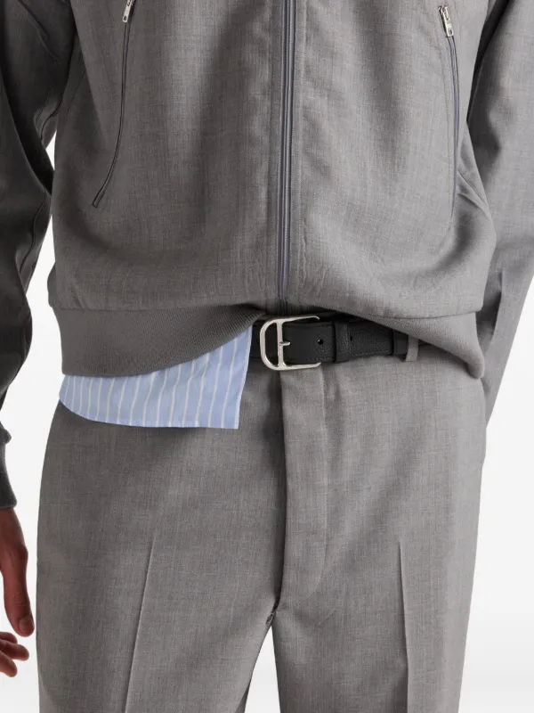 Prada pebbled-leather Belt | Black | FARFETCH NO