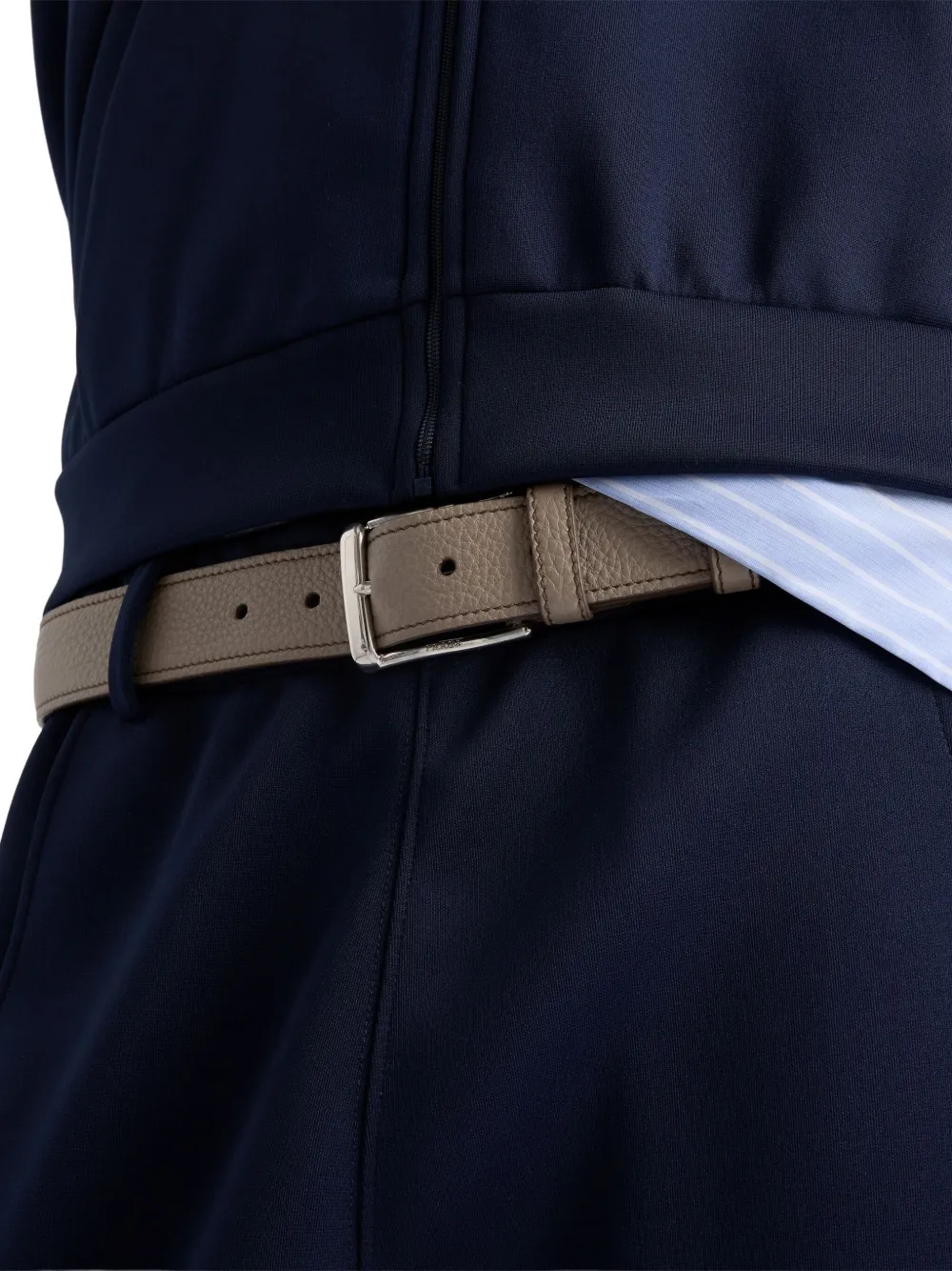 Prada Leren riem Grijs