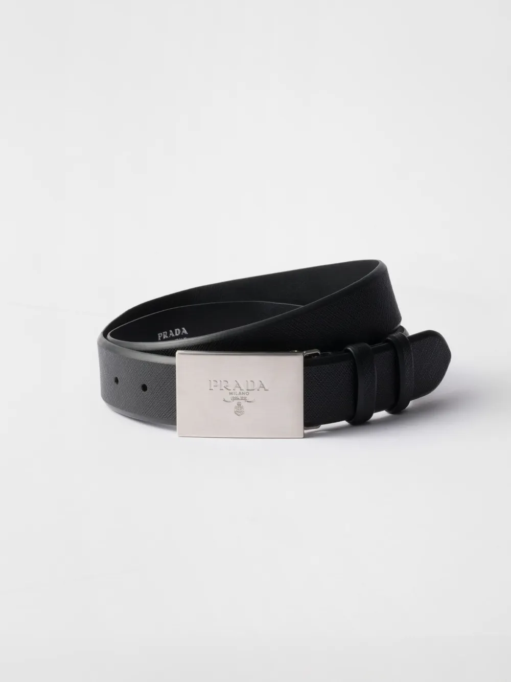 Prada textured leather belt | Black | Image 1
