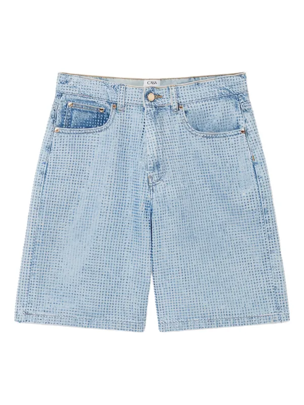 未使用 CASABLANCA Casablanca カサブランカ デニム 短パン Casablanca デニムショーツ | ブルー | FARFETCH JP