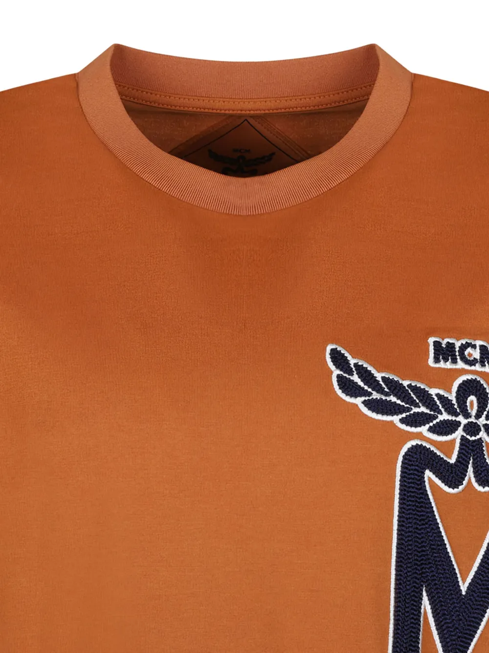 MCM T-shirt van biologisch katoen Bruin