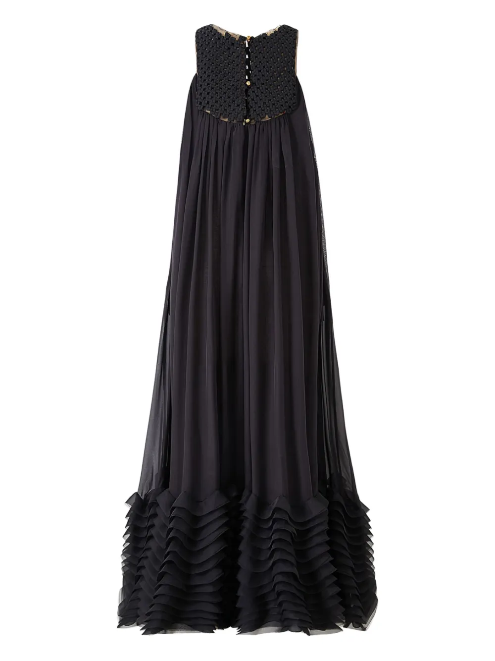 HUI MILANO sleeveless dress - Zwart