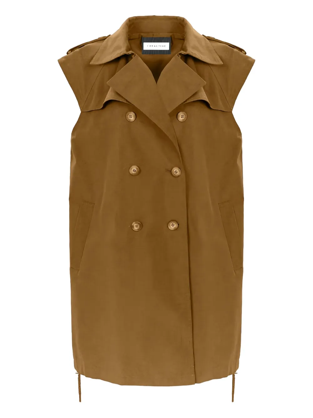 Caractère sleeveless trench coat | Brown | Image 1
