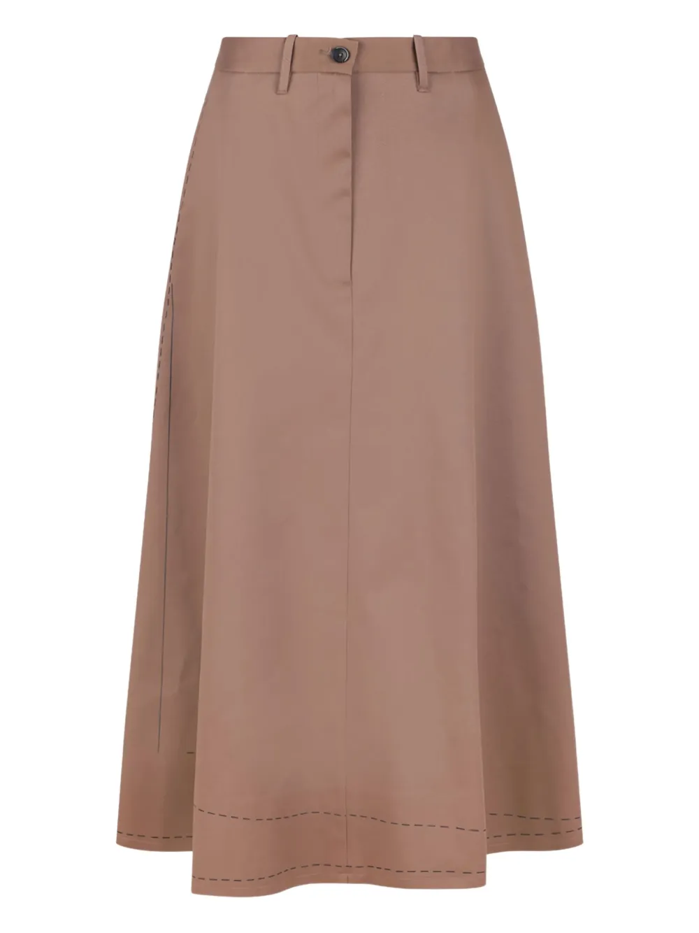 high-waisted skirt
