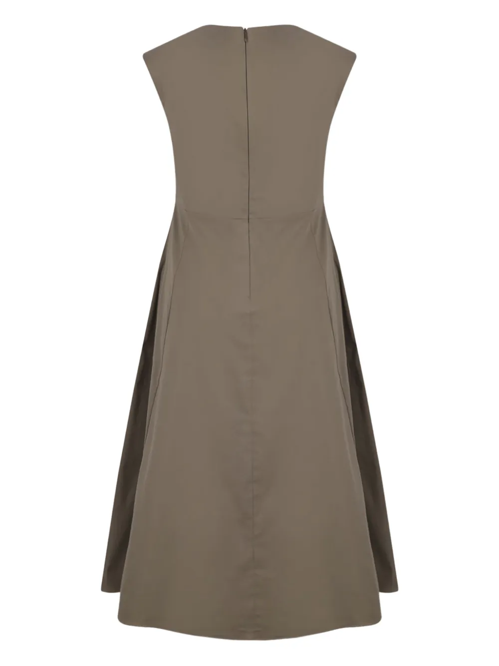 Gran Sasso v-neck dress - Bruin